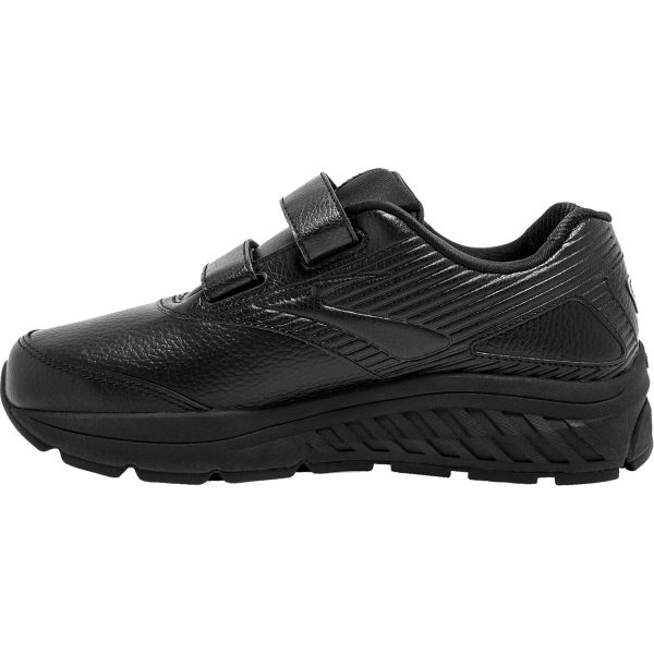 Women s Brooks Addiction Walker V-Strap Black Leather Online now