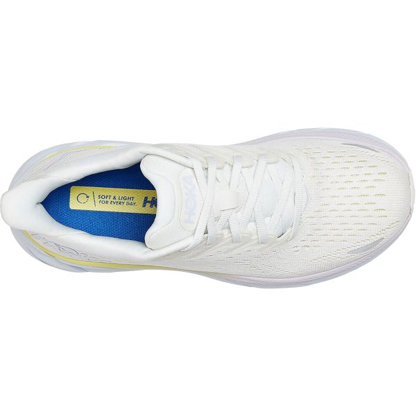 Women s Hoka One One Clifton 8 Blanc De Blanc Bright White Mesh Supply