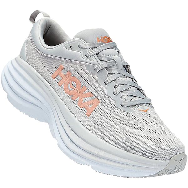 Women s Hoka Bondi 8 Harbor Mist Lunar White Mesh For Discount