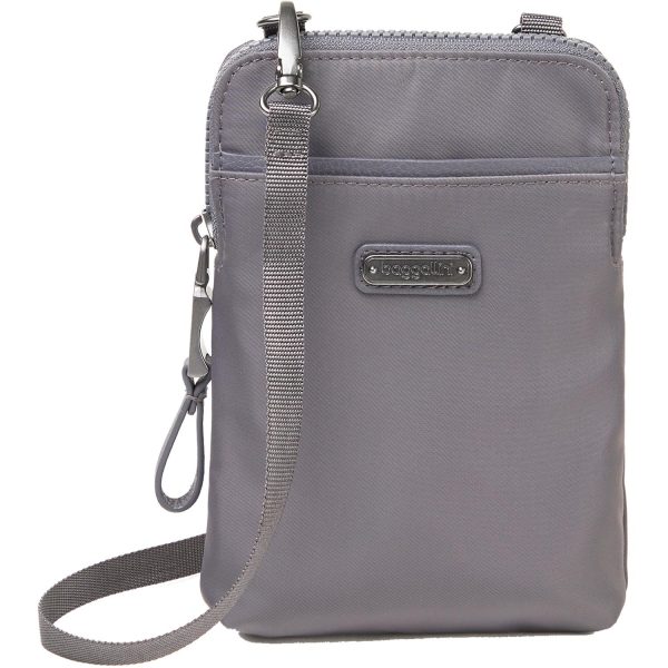 Baggallini Broadway Crossbody Smoke Nylon Online Sale