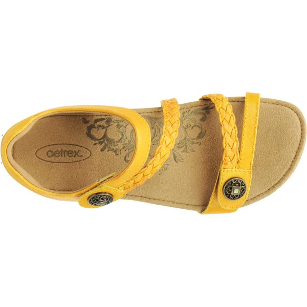 Women s Aetrex Jillian Sunflower Leather Online