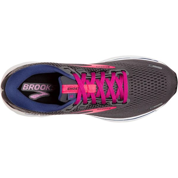 Women s Brooks Ghost 14 Pearl Black Pink Mesh Online