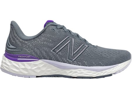 Women s New Balance Fresh Foam W880D11 Ocean Grey Deep Violet Mesh Online now