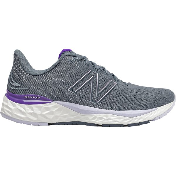 Women s New Balance Fresh Foam W880D11 Ocean Grey Deep Violet Mesh Online now