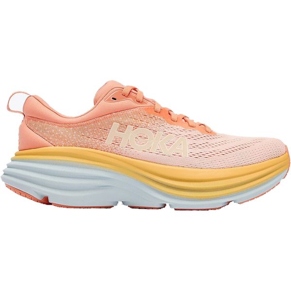 Women s Hoka One One Bondi 8 Shell Coral Peach Parfait Mesh For Sale