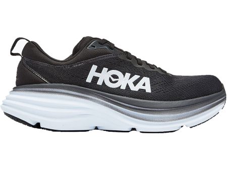 Women s Hoka Bondi 8 Black White Mesh Online