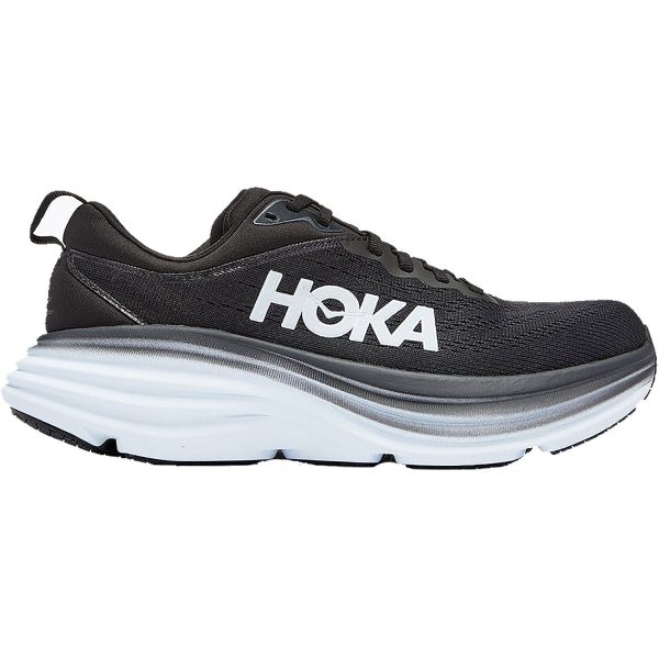 Women s Hoka Bondi 8 Black White Mesh Online