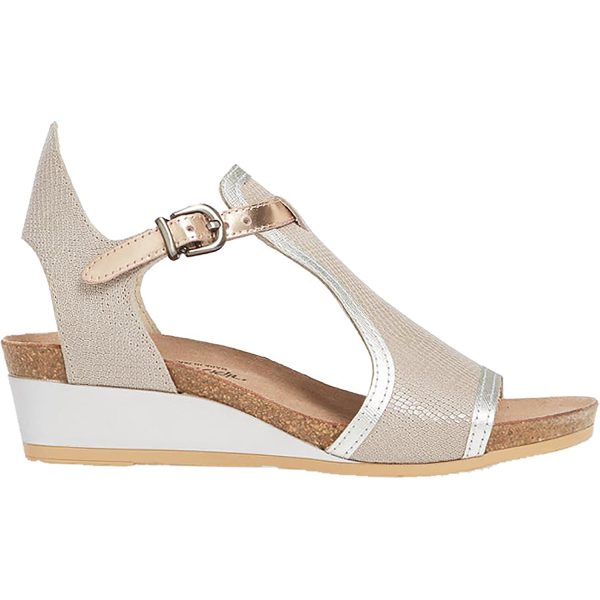 Women s Naot Fiona Beige Lizard Silver Rose Gold Nubuck Leather Sale