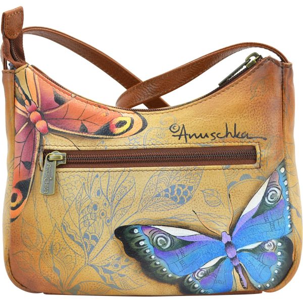 Anuschka Compact Crossbody Travel Organizer Earth Song Leather Online now