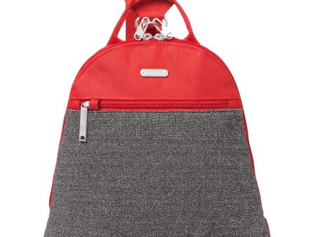 Baggallini Anti-Theft Convertible Backpack Ruby Fabric Cheap