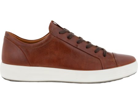 Men s Ecco Soft 7 City Sneaker Cognac Leather Supply