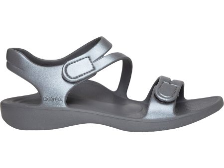 Women s Aetrex Jillian Sport Shimmer Grey EVA Supply