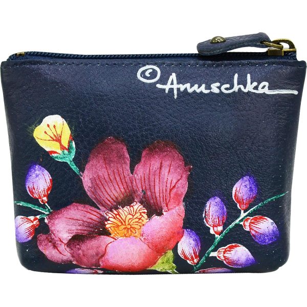 Anuschka Coin Pouch Moonlit Meadow Leather on Sale