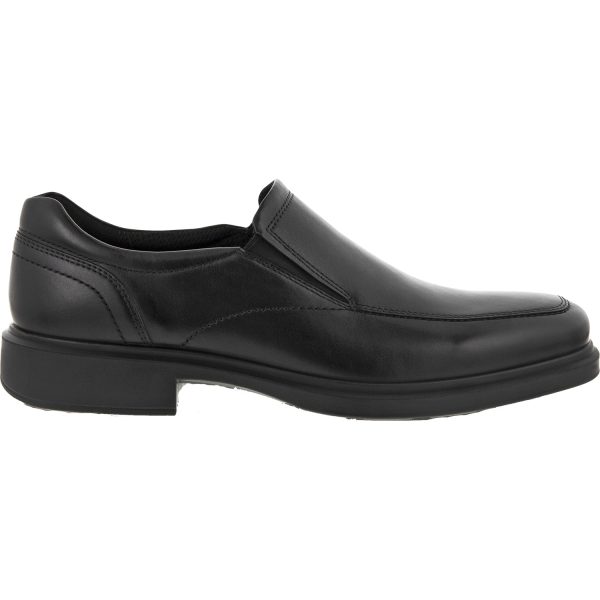 Men s Ecco Helsinki 2.0 Apron Toe Slip-On Black Leather Discount