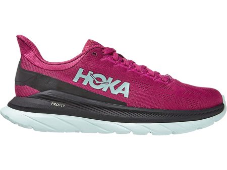 Women s Hoka One One Mach 4 Festival Fuchsia Black Mesh Online now