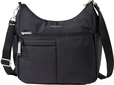 Baggallini Anti-Theft Free Time Crossbody Bag Black Nylon Discount