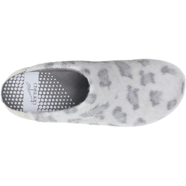 Women s Dansko Lucie Grey Leopard Wool on Sale