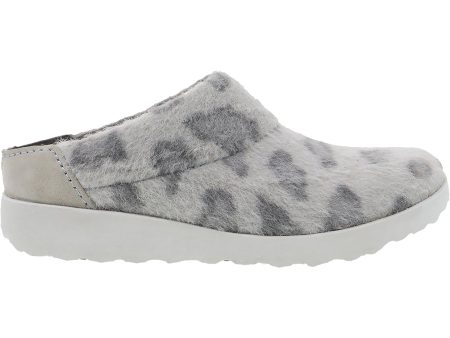 Women s Dansko Lucie Grey Leopard Wool on Sale