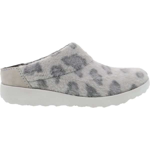 Women s Dansko Lucie Grey Leopard Wool on Sale