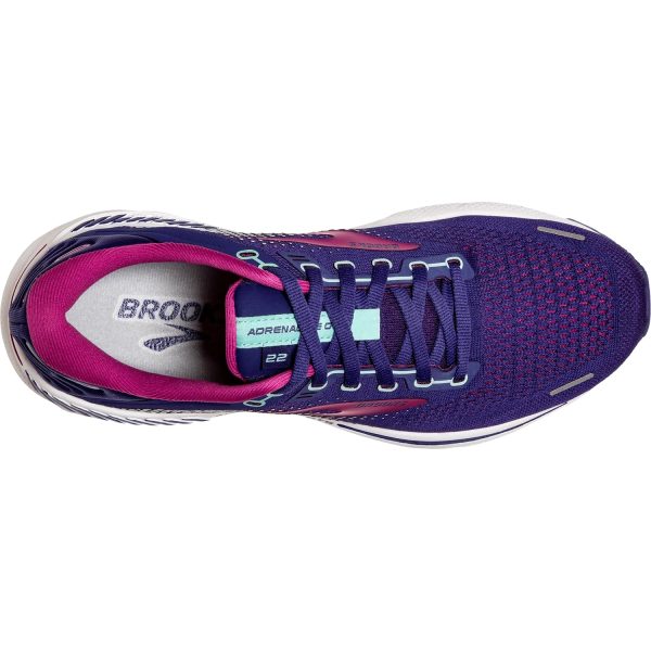 Women s Brooks Adrenaline GTS 22 Navy Yucca Pink Mesh Cheap