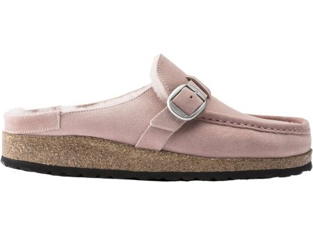 Women s Birkenstock Buckley Shearling Soft Pink Suede Cheap