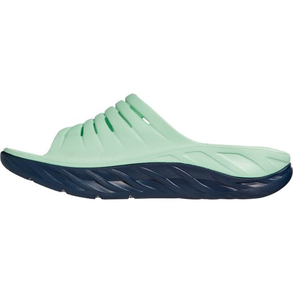 Men s Hoka One One Ora Recovery Slide Green Ash Outer Space EVA For Sale