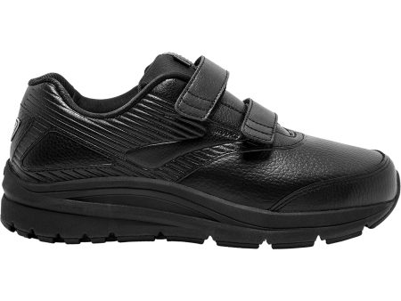 Women s Brooks Addiction Walker V-Strap Black Leather Online now