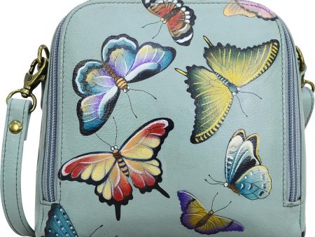 Anuschka Small Zip Around Organizer Butterfly Heaven Leather For Discount