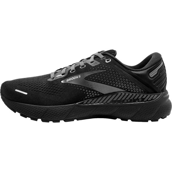 Men s Brooks Adrenaline GTS 22 Black Black Ebony Mesh Online Sale