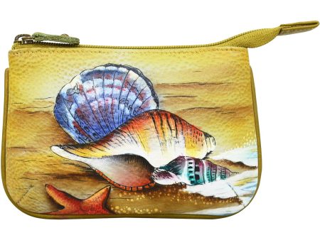 Anuschka Medium Zip Pouch Gift Of The Sea Leather Hot on Sale