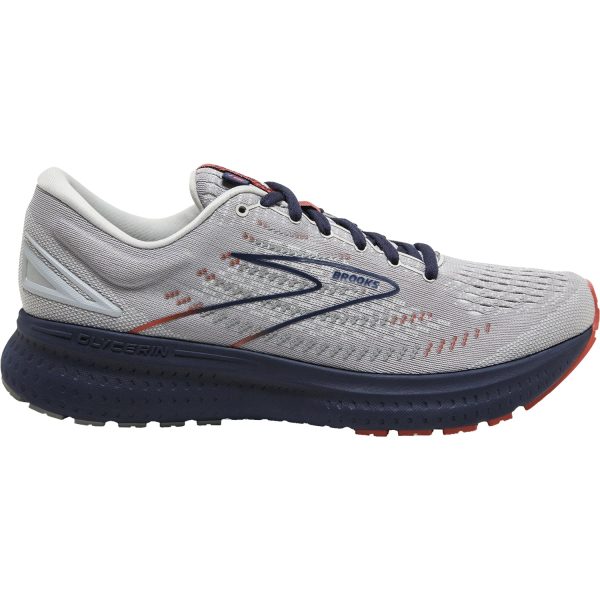 Men s Brooks Glycerin 19 Grey Allow Peacoat Mesh Online Hot Sale