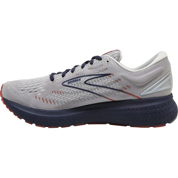 Men s Brooks Glycerin 19 Grey Allow Peacoat Mesh Online Hot Sale