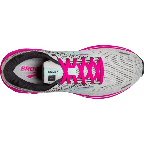 Women s Brooks Ghost 14 Oyster Yucca Pink Mesh Discount