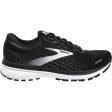 Women s Brooks Ghost 13 Black Blackened Pearl White Mesh For Sale