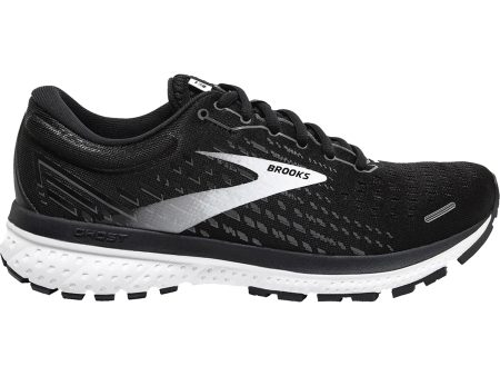 Women s Brooks Ghost 13 Black Blackened Pearl White Mesh For Sale