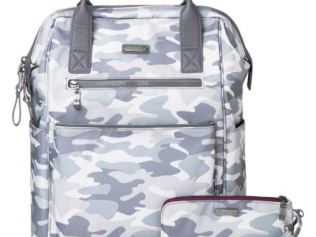 Baggallini Soho Backpack Grey Camo Nylon Online now