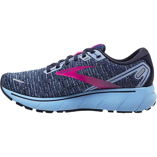 Women s Brooks Ghost 14 Peacoat Blissful Blue Fuchsia Mesh Supply