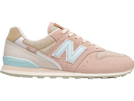 Women s New Balance WL996CPA Rose Water White Suede Mesh For Discount