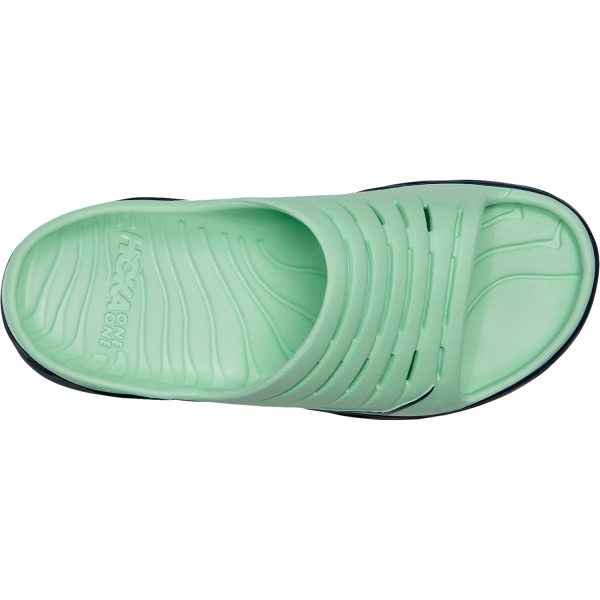 Men s Hoka One One Ora Recovery Slide Green Ash Outer Space EVA For Sale