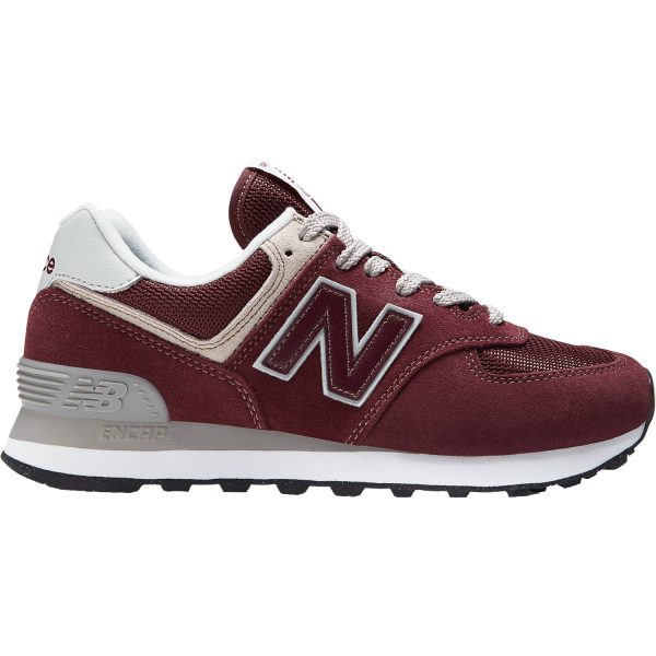 Women s New Balance WL574EVM Burgundy Suede For Cheap