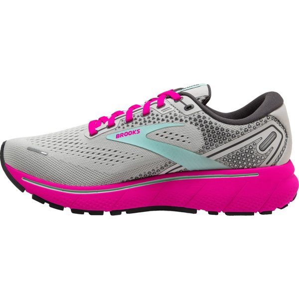 Women s Brooks Ghost 14 Oyster Yucca Pink Mesh Discount