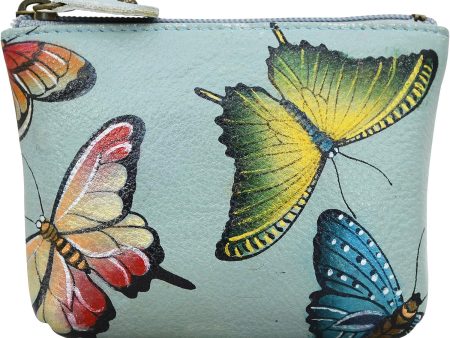 Anuschka Coin Pouch Butterfly Heaven Leather Cheap