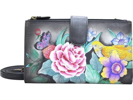 Anuschka Large Smartphone Case And Wallet Vintage Bouquet Leather Sale