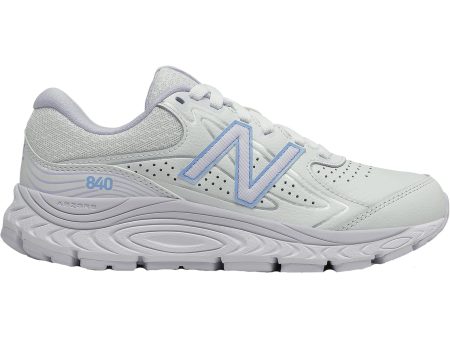 Women s New Balance WW840GP3 White Silent Grey Leather Fashion