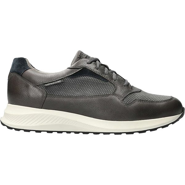 Men s Mephisto Davis Dark Grey Leather Cheap