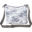 Baggallini Greenwich Crossbody Grey Camo Nylon Discount