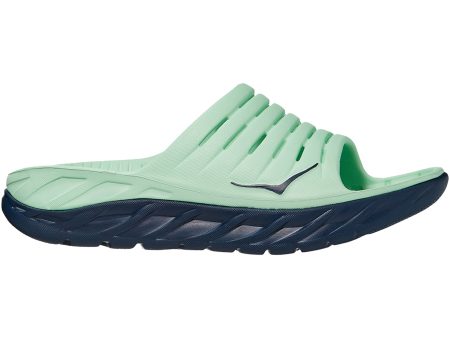 Men s Hoka One One Ora Recovery Slide Green Ash Outer Space EVA For Sale