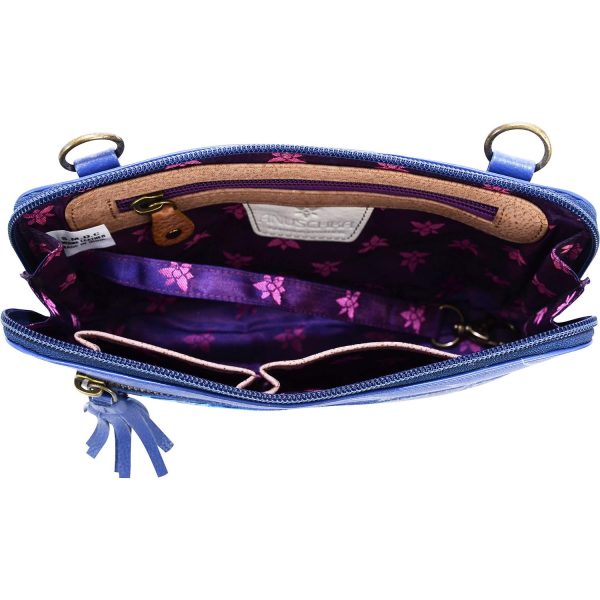 Anuschka Crossbody Belt Bag Garden Of Delights Leather on Sale