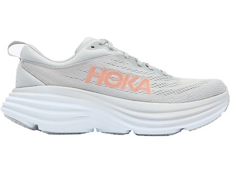 Women s Hoka Bondi 8 Harbor Mist Lunar White Mesh For Discount