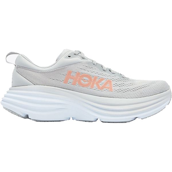 Women s Hoka Bondi 8 Harbor Mist Lunar White Mesh For Discount